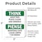 Signmission Safety Culture Sign, 3.5 in Width, Vinyl Decal, Rectangle, Bilingual OS-2PACK-TS-D-35-L-11839 - alternate 6